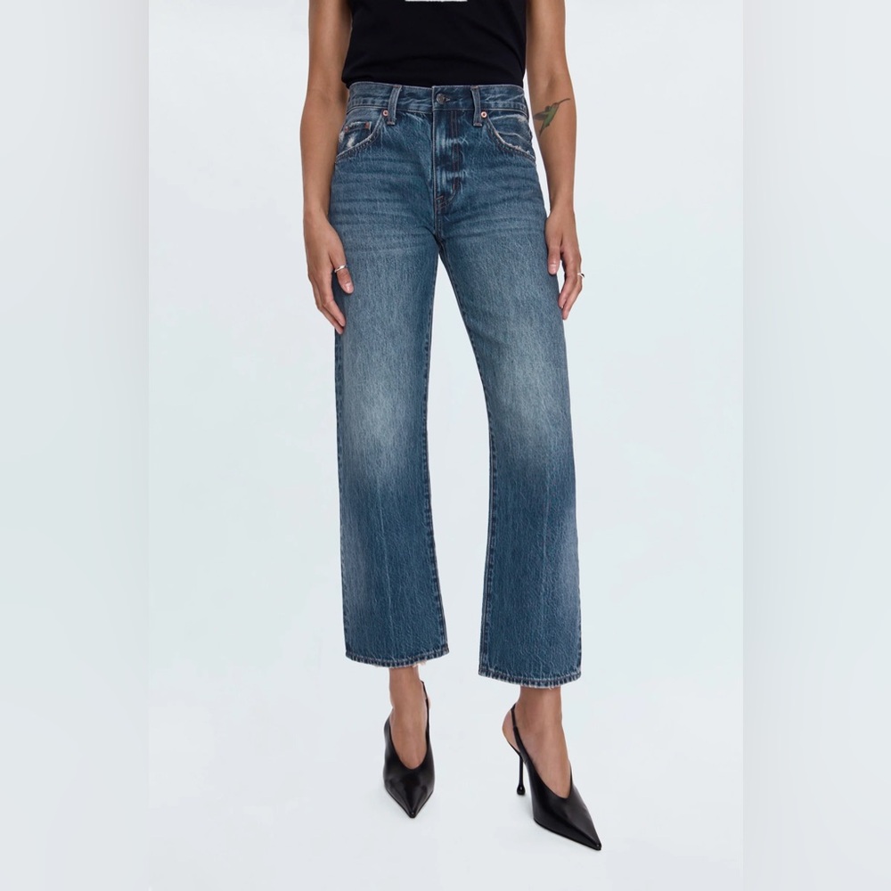 Pistola LEXI MID RISE BOWED STRAIGHT JEAN - ARTISAN